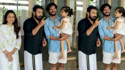 കുഞ്ഞുമറിയത്തോട് കളി പറഞ്ഞ് മോഹന്‍ലാല്‍; മമ്മൂട്ടിയുടെ വീട്ടിലെത്തി താരം, ചിത്രങ്ങള്‍