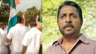 ശ്രീനിവാസന്‍ ചിത്രത്തിന്റെ ലൊക്കേഷനിലേക്ക് യൂത്ത് കോണ്‍ഗ്രസ് മാര്‍ച്ച്