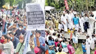 നട്ടാശേരി സില്‍വര്‍ ലൈന്‍ പ്രതിഷേധം; നൂറ് പേര്‍ക്കെതിരെ കേസ്, പിന്നോട്ടില്ലെന്ന് സമരക്കാര്‍