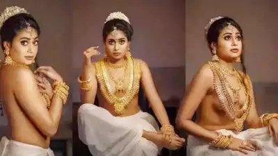 ആഭരണങ്ങള്‍ കൊണ്ട് മാറിടം മറച്ച് ജാനകി സുധീര്‍; വൈറലായി ഫോട്ടോഷൂട്ട്