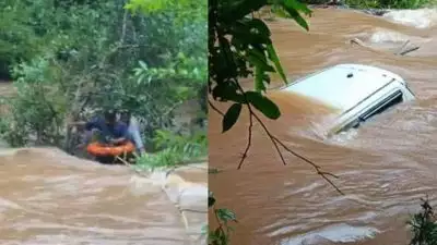 ഗൂഗിള്‍ മാപ്പ് വീണ്ടും ചതിച്ചു; സ്വിഫ്റ്റ് കാര്‍ ഒഴുക്കില്‍പ്പെട്ടത് മലവെള്ളപ്പാച്ചിലില്‍; യാത്രക്കാര്‍ അത്ഭുതകരമായി രക്ഷപ്പെട്ടു