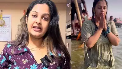 ത്രിവേണി സംഗമത്തില്‍ സ്‌നാനം ചെയ്ത ശേഷം സോപ്പിട്ട് കുളിക്കാനായില്ല.. ചൊറിയോ പനിയോ ഉണ്ടായിട്ടില്ല, ആരും ഇങ്ങോട്ട് കേറി ചൊറിയണ്ട: ശ്രീക്കുട്ടി