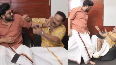 അഭിമുഖത്തിനിടെ വാക്കേറ്റവും കയ്യാങ്കളിയും; ഏറ്റമുട്ടി വിനയ് ഫോര്‍ട്ടും ഷറഫുദ്ദീനും