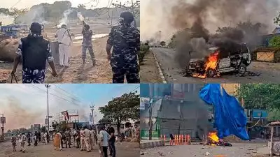 വഖഫ് ഭേദഗതി നിയമത്തിനെതിരായ പ്രതിഷേധം കലാപമായി; പൊലീസ് വാഹനമടക്കം കത്തിച്ചു; റോഡ്, തീവണ്ടി ഗതാഗതം തടസ്സപ്പെട്ടു; ബംഗാളില്‍ സ്ഥിതി രൂക്ഷം