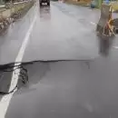 പാലക്കാട് ആലത്തൂരിൽ ദേശീയപാത ഇടിഞ്ഞ് താഴ്ന്നു; തകർന്നത് പാലക്കാട്- തൃശൂർ രണ്ടുവരി പാത