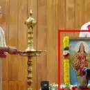 രാജ്ഭവനിലെ പരിസ്ഥിതി ദിനാഘോഷത്തിൽ ഭാരതമാതാവ്; ചടങ്ങ് ബഹിഷ്കരിച്ച് കൃഷിമന്ത്രി, ആർഎസ്എസ് പരിപാടിയിലെ ചിത്രങ്ങളെന്ന് ആരോപണം