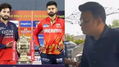 RCB VS PBKS: ഫൈനലിന് മുന്‍പ് ആര്‍സിബി ഡ്രസിങ് റൂമില്‍ ജയ് ഷാ, ഞെട്ടി ആരാധകര്‍, എന്തിനാണ് വന്നതെന്ന് മനസിലായെന്ന് കമന്റുകള്‍
