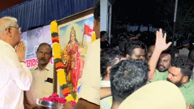 ഗവര്‍ണര്‍ പങ്കെടുത്ത പരിപാടിയില്‍ ആര്‍എസ്എസ് ചിത്രം; എസ്എഫ്‌ഐ-കെഎസ്‌യു പ്രതിഷേധം കനക്കുന്നു