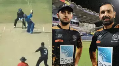 എന്നോട് ക്ഷമിക്കണം അച്ഛാ, ടീമാണ് വലുത്; അഫ്ഗാൻ ക്രിക്കറ്റ് ലീഗിൽ മുഹമ്മദ് നബിയെ സിക്സറിന് പറത്തി മകൻ ഹസന്‍