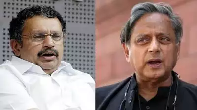 ‘ശ്വാസം മുട്ടുന്നെങ്കിൽ പാർട്ടി വിടണം, ഇഷ്ടമുള്ള രാഷ്ട്രീയം സ്വീകരിക്കണം’; ശശി തരൂരിനെതിരെ കെ മുരളീധരൻ