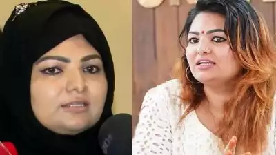 നിർമാതാക്കളുടെ സംഘടന തിരഞ്ഞെടുപ്പ്; പ്രതിഷേധസൂചകമായി പർദ ധരിച്ച് പത്രിക സമർപ്പിക്കാനെത്തി സാന്ദ്ര തോമസ്