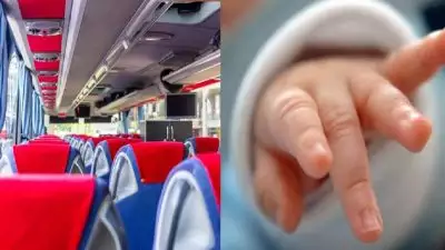 ഓടികൊണ്ടിരുന്ന ബസിൽ പ്രസവിച്ചു, കുട്ടിയെ പുറത്തേക്ക് വലിച്ചെറിഞ്ഞ് 19 കാരി