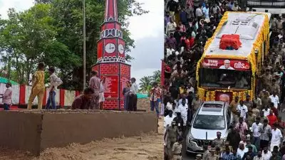 വി എസിന്റെ അന്ത്യവിശ്രമം വലിയചുടുക്കാട്ടിലെ സ്വന്തം പേരിലുള്ള ഭൂമിയിൽ; വിലാപയാത്രയെ അനുഗമിച്ച് വലിയ ജനപ്രവാഹം