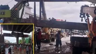 ആലപ്പുഴ തുറവൂരില്‍ ഉയരപ്പാതയുടെ കൂറ്റന്‍ ബീമുകള്‍ നിലംപതിച്ചു; ഒഴിവായത് വന്‍ ദുരന്തം; ദേശീയപാതയില്‍ ഗതാഗതകുരുക്ക്