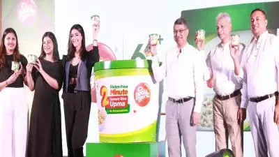 ഡബിള്‍ ഹോഴ്സ് ഗ്ലൂട്ടന്‍ ഫ്രീ 2 മിനിറ്റ് ഇന്‍സ്റ്റന്റ് റൈസ് ഉപ്പുമ പുറത്തിറക്കി; ചെയര്‍മാന്‍ വിനോദ് മഞ്ഞിലയും ഡബിള്‍ ഹോഴ്സ് ബ്രാന്‍ഡ് അംബാസഡര്‍ മമ്ത മോഹന്‍ദാസും ചേര്‍ന്ന് ഇന്‍സ്റ്റന്റ് റൈസ് ഉപ്പുമ പുറത്തിറക്കി