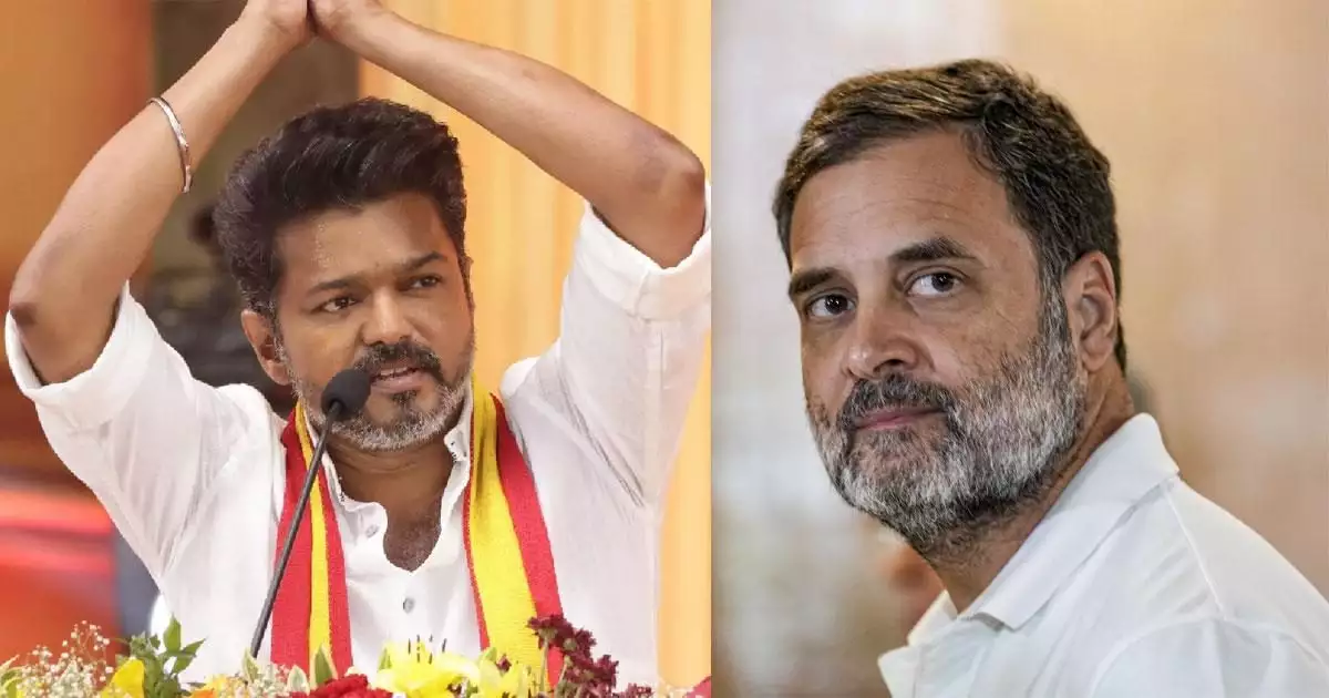 രാഹുല് ഗാന്ധിയുടെ വോട്ടര് അധികാര് യാത്രയില് വിജയ് പങ്കെടുത്തേക്കും; ടിവികെ-കോണ്ഗ്രസ് സഖ്യത്തിന് ശ്രമമെന്ന് റിപ്പോര്ട്ടുകള്