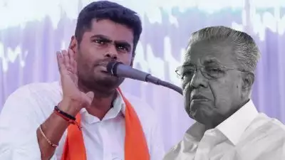 ദൈ​വ​മി​ല്ലെ​ന്ന് പ​റ​ഞ്ഞ​വ​ർ ഭ​ഗ​വ​ത് ഗീ​ത​യെ​ക്കു​റി​ച്ച് ക്ലാ​സെ​ടു​ക്കു​ന്നു, പി​ണ​റാ​യി ന​ര​ക​ത്തി​ല്‍ പോ​കും: അ​ണ്ണാ​മ​ലൈ