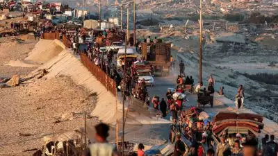 ഗസയിൽ നിന്ന് പലായനം ചെയ്യുന്നവർക്ക് 48 മണിക്കൂർ നേരത്തേക്ക് താത്ക്കാലിക പാത തുറന്ന് നൽകി ഇസ്രയേൽ