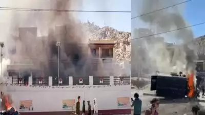 'സിആർപിഎഫ് വാഹനത്തിന് തീയിട്ടു, ബിജെപി ഓഫീസ് കത്തിച്ചു'; ലഡാക്കിൽ ജെൻ സിയെ മുൻനിർത്തി പ്രതിഷേധം ശക്തം