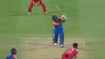 കുറച്ച് നേരത്തേയ്ക്കെങ്കിലും ഫൈസൽ മിഡിൽ ഈസ്റ്റിൻ്റെ രാജാവായി മാറിയിരുന്നു, ആ ചില്ലുമേടയിൽ നിന്ന് അയാളെ ഒറ്റ ഹിറ്റ് കൊണ്ട് താഴെ ഇറക്കിയവൻ്റെ പേരാണ് സഞ്ജു സാംസൺ!!