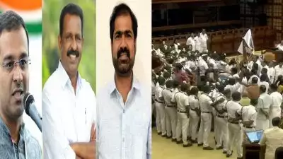 നിയമസഭയിലെ വാച്ച് ആൻഡ് വാർഡിനെ മർദിച്ച സംഭവം; മൂന്ന് പ്രതിപക്ഷ എംഎൽഎമാർക്ക് സസ്പെൻഷൻ