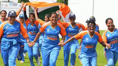 'INCREDIBLE INDIA': പ്രഥമ ബ്ലൈൻഡ് വനിതാ ടി20 ലോകകപ്പ് കിരീടം ഇന്ത്യക്ക്; ഫൈനലിൽ നേപ്പാളിനെ 7 വിക്കറ്റിന് തോല്പിച്ചു