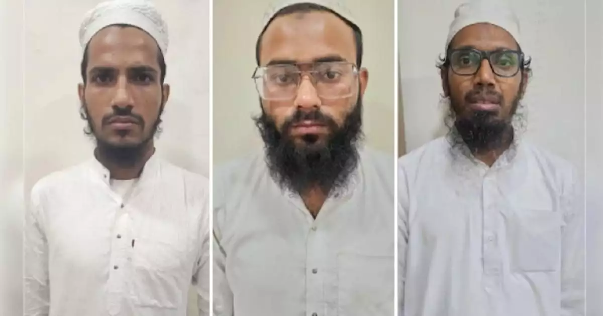 ഐഎസുമായി ചേർന്ന് ഇന്ത്യയിൽ ഉടനീളം സ്ഫോടനങ്ങൾ നടത്താൻ പദ്ധതിയിട്ടു; ഗുജറാത്തിൽ മൂന്നു പേർ പിടിയിൽ