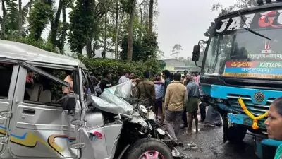 ഇടുക്കിയിൽ ബസും ജീപ്പും കൂട്ടിയിടിച്ച് അപകടം; 10 പേർക്ക് പരിക്ക്