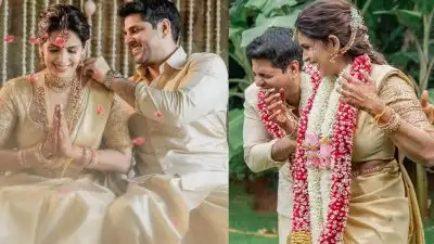 നടി സംയുക്ത വിവാഹിതയായി; വരന്‍ മുന്‍ ചെന്നൈ സൂപ്പര്‍കിങ്സ് താരം