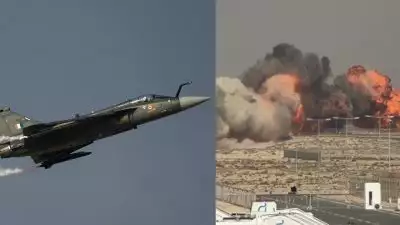 ഇന്ത്യന്‍ യുദ്ധവിമാനം ദുബായില്‍ തകര്‍ന്നുവീണു; അപകടം എയര്‍ ഷോയ്ക്കിടെ