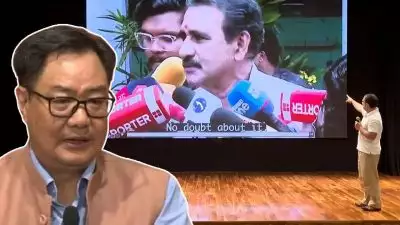 രാഹുൽ ഗാന്ധി കാണിച്ച ബി ഗോപാലകൃഷ്ണൻ്റെ വീഡിയോ വ്യാജമെന്ന് കേന്ദ്രമന്ത്രി കിരൺ റിജിജു