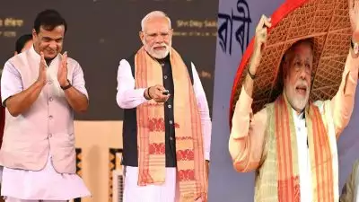 കേരളത്തില്‍ പോലും ബിജെപിയ്ക്ക് ഒരു മേയറുണ്ട്, ഈ രാജ്യത്തെ എല്ലാവരുടേയും ആദ്യ ചോയ്‌സായി ബിജെപി മാറിയെന്ന് നരേന്ദ്ര മോദി; അസമില്‍ മോദിയുടെ 'പാര്‍ട്ടി ഹൈപ്പ്'