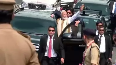 പ്രധാനമന്ത്രി നരേന്ദ്രമോദി തലസ്ഥാനത്ത് എത്തി, സ്വീകരിച്ച് മുഖ്യമന്ത്രിയും ​ഗവർണറും; വികസനരേഖ പ്രഖ്യാപനം ഇന്നുണ്ടാകില്ല