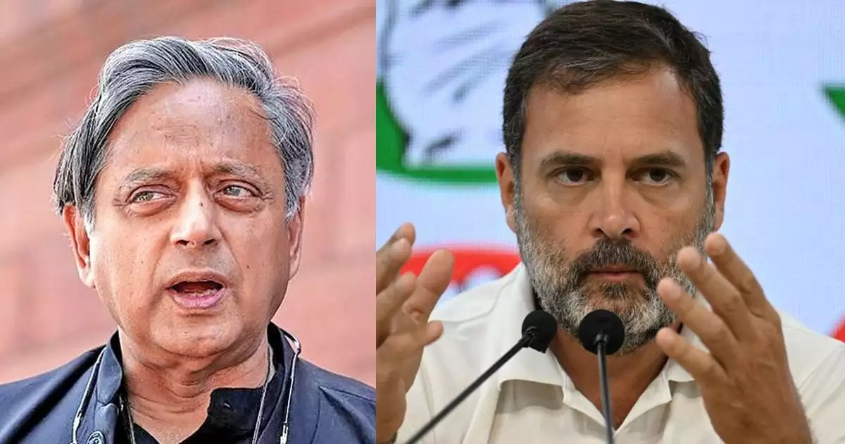 'കോണ്ഗ്രസ് മഹാപഞ്ചായത്തില് അവഗണിച്ചു എന്നത് തരൂരിന്റെ മാത്രം തോന്നല്'; നേതാക്കളോട് രാഹുല് ഗാന്ധി