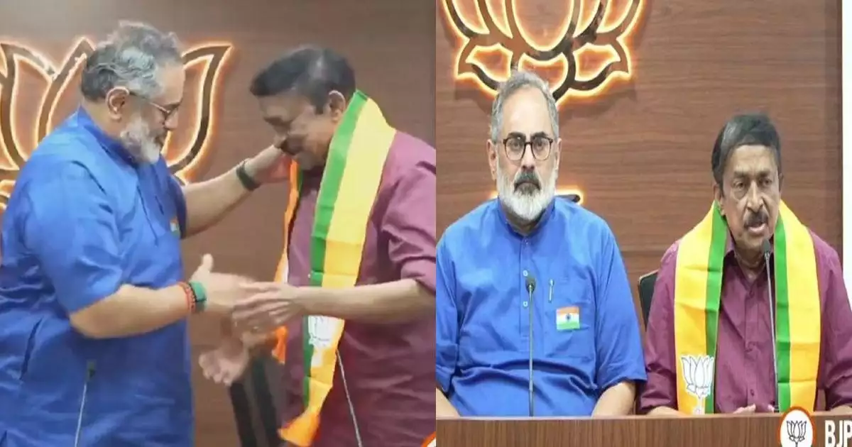 'ദ്രവിച്ച ആശയങ്ങൾക്ക് ഇനി പ്രസക്തിയില്ല, ബിജെപിയുടെ വികസന ആശയങ്ങളിൽ പ്രതീക്ഷ'; ഇടത് സഹയാത്രികൻ റെജി ലൂക്കോസ് ബിജെപിയിൽ