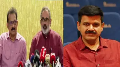 രാഷ്ട്രീയമല്ല, സാബു മുതലാളിയും രാജീവ് ചന്ദ്രശേഖരൻ മുതലാളിയും കൈകോർക്കുമ്പോൾ ഒന്നാന്തരം 'ബിസിനസ് മെർജർ'; സന്ദീപ് വാര്യർ