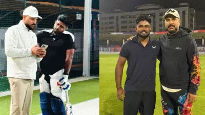 'ഇനി തീ പാറും'; സഞ്ജുവിന്റെ വെടിക്കെട്ട് തുടരാൻ പരിശീലിപ്പിച്ച് യുവരാജ് സിങ്