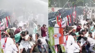 ശബരിമല സ്വർണക്കൊള്ള; യൂത്ത് കോൺഗ്രസ് പ്രതിഷേധ മാർച്ചിൽ സംഘർഷം, കണ്ണീർ വാതകം പ്രയോഗിച്ച് പൊലീസ്