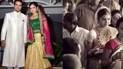 'ഇതുവരെയും പങ്കുവയ്ക്കാത്ത വിലപ്പെട്ട നിമിഷങ്ങൾ' ; വിവാഹചിത്രങ്ങളുമായി സംവൃത സുനിൽ