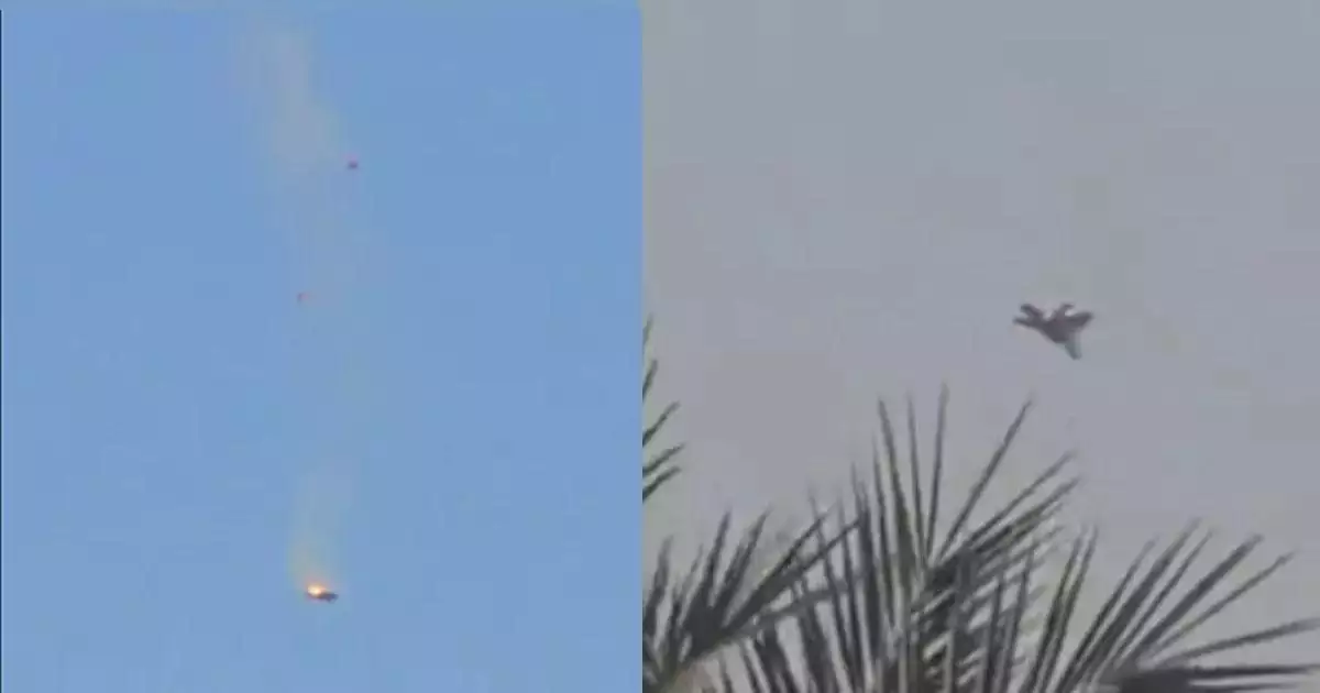 കുവൈറ്റിൽ അമേരിക്കയുടെ എഫ്-15 യുദ്ധവിമാനം തകർന്നുവീണു, വെടിവെച്ച് വീഴ്ത്തിയെന്ന് ഇറാൻ; ദൃശ്യങ്ങൾ പുറത്ത്