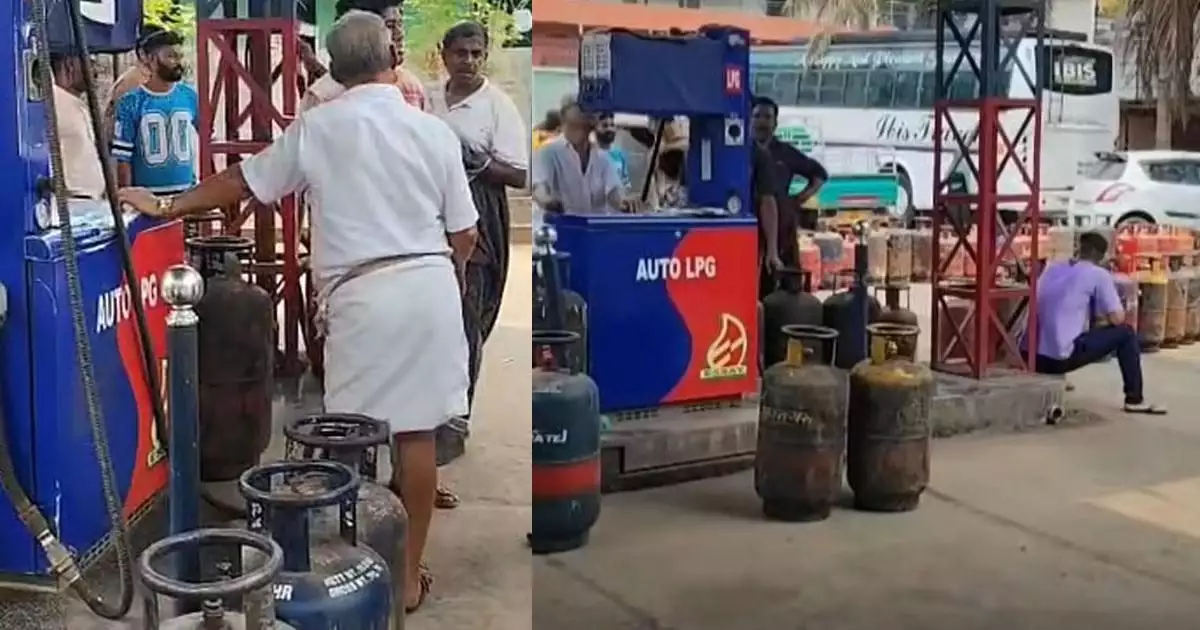 മലപ്പുറത്ത് എല്പിജി പമ്പില് 2,000 രൂപ വരെ ഈടാക്കി അനധികൃത ഗ്യാസ് വില്പ്പന; പൊലീസ് ഇടപെട്ട് വില്പ്പന അവസാനിപ്പിച്ചു