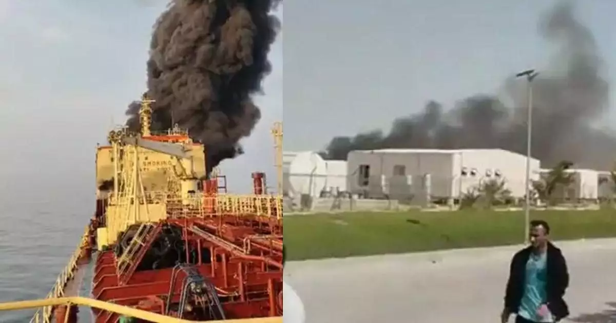 ഒമാനിൽ ഇന്ധനടാങ്കറിന് നേരെ ആക്രമണം; കപ്പലിൽ 15 ഇന്ത്യക്കാരടക്കം 20 ജീവനക്കാർ; ഗൾഫ് മേഖല കനത്ത ജാഗ്രതയിൽ