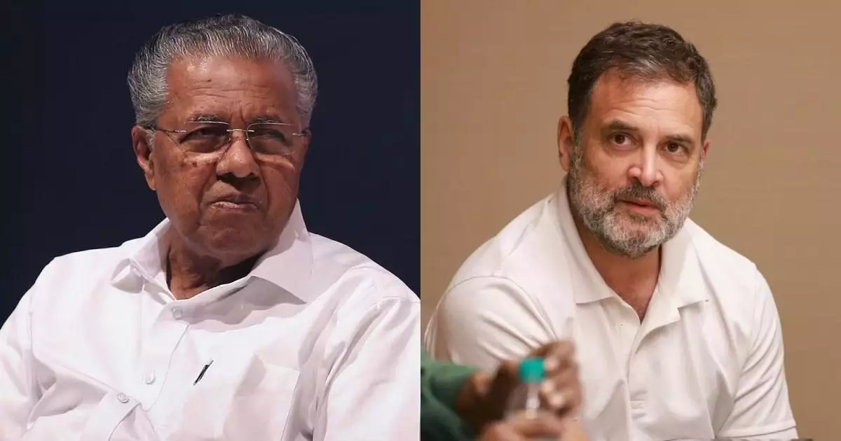 'സ്വര്ണം കട്ടവരൊക്കെ എങ്ങനെ സ്വന്തം വീട്ടിലെത്തിയെന്ന് ആലോചിച്ചാൽ പാട്ടിനുള്ള മറുപടിയാകും'; രാഹുൽ ഗാന്ധിക്ക് മറുപടിയുമായി മുഖ്യമന്ത്രി