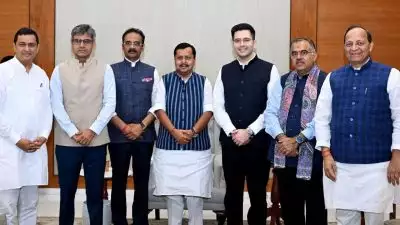 എഎപി വിട്ട ഏഴ് എംപിമാരുടെയും ബിജെപി ലയനത്തിന് രാജ്യസഭ സെക്രട്ടറിയേറ്റിന്റെ അംഗീകാരം; ബിജെപിയുടെ അംഗബലം 113 ആയി