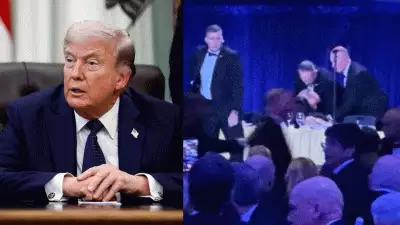 വൈറ്റ് ഹൗസിലെ അത്താഴവിരുന്നിനിടയിൽ വെടിവെയ്പ്പ്, ഡൊണാൾഡ് ട്രംപിനെ ഒഴിപ്പിച്ചു; പ്രതി പിടിയിൽ