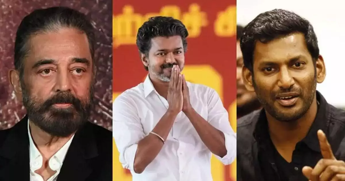 മദ്യവിൽപ്പനശാലകൾക്ക് പൂട്ട് ഏർപ്പെടുത്തിയ വിജയ് സർക്കാരിന്റെ തീരുമാനത്തിന് വിസിലടിച്ച് വിശാൽ; തമിഴ് കുടുംബങ്ങളുടെ ആവശ്യമാണ് വിജയ് നിറവേറ്റിയതെന്ന് കമൽ ഹാസൻ