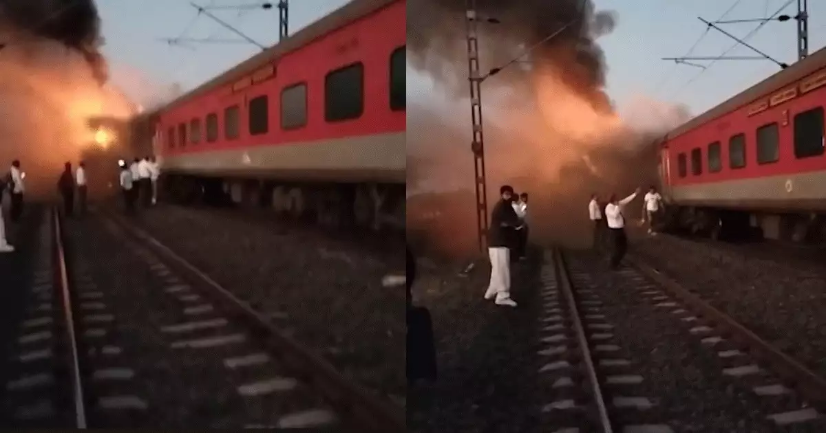 തിരുവനന്തപുരത്ത് നിന്ന് പുറപ്പെട്ട രാജധാനി എക്സ്പ്രസില് തീപിടിത്തം; അപകടം പുലര്ച്ചെയോടെ
