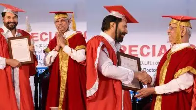 എംജി സർവകലാശാലയുടെ ഓണററി ഡോക്ട‌റേറ്റ് നടൻ മമ്മൂട്ടിക്ക്