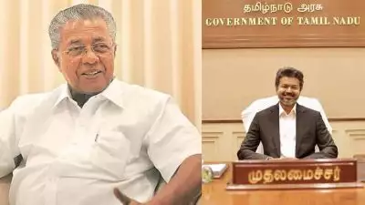 'ജനാധിപത്യ സംവിധാനത്തിൽ ജനങ്ങൾ നൽകുന്ന വിധി വലിയ ഉത്തരവാദിത്വം, മൂല്യങ്ങൾ ഉയർത്തിപ്പിടിക്കുന്ന ഭരണമായി മാറട്ടെ'; മുഖ്യമന്ത്രി വിജയ്ക്ക് ആശംസകൾ നേർന്ന് പിണറായി വിജയൻ