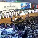 സത്യപ്രതിജ്ഞ ചടങ്ങിന് നേതാക്കൾ എല്ലാം എത്തി; ഇളകിമറിഞ്ഞ് തിരുവനന്തപുരം സെൻട്രൽ സ്റ്റേഡിയം